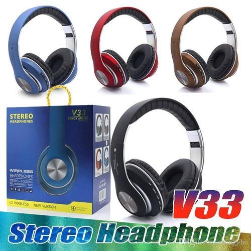 V33 Wireless headphones, MP3/FM player with Audio cable