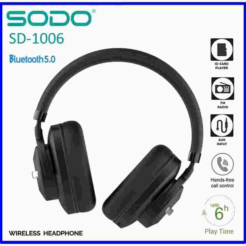 SODO SD-1006 Wireless headphones MP3 FM player