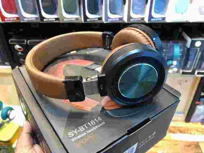 SY-BT1614 WIRELESS HEADPHONES, FM/MP3 player