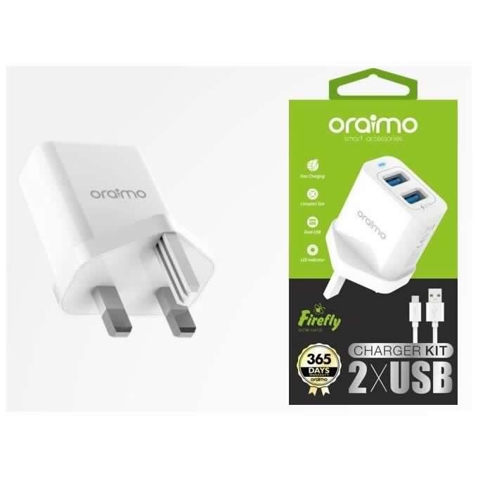 Oraimo chargers Fast charging, 365 Days of warranty